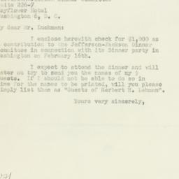Letter: 1950 January 25