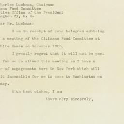 Letter: 1947 November 5