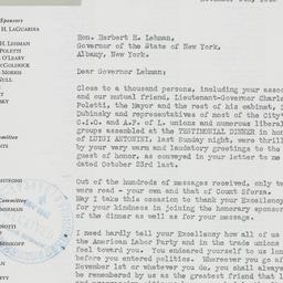 Letter: 1942 November 6