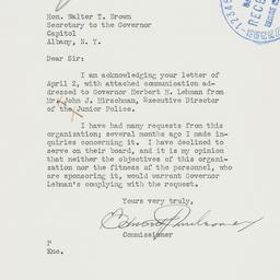 Letter: 1938 April 6