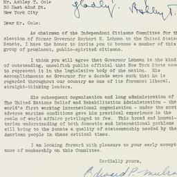 Letter: 1946 October 8