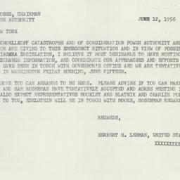 Telegram: 1956 June 12