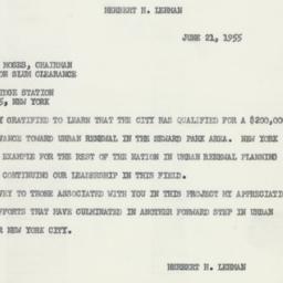 Telegram: 1955 June 21