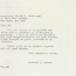 Letter: 1954 April 2
