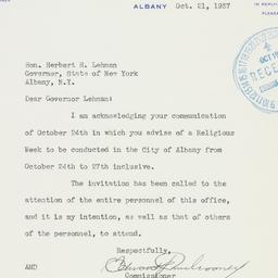 Letter: 1937 October 21