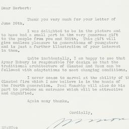 Letter: 1960 June 23