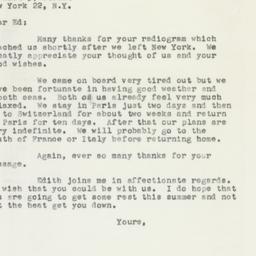 Letter: 1955 August 14