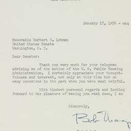Letter: 1956 January 17
