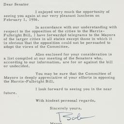 Letter: 1956 February 3