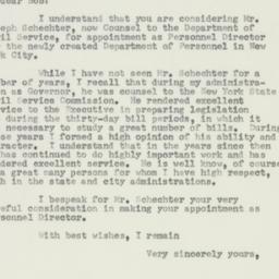 Letter: 1954 May 19