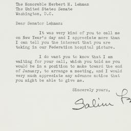 Letter: 1956 January 18