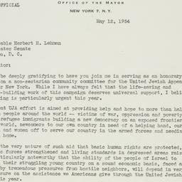 Letter: 1954 May 12
