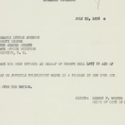 Telegram: 1956 July 25