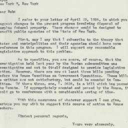 Letter: 1954 May 14