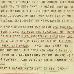 Telegram: 1956 May 15