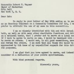 Letter: 1954 May 27