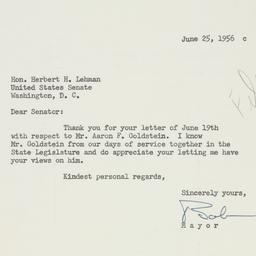 Letter: 1956 June 25