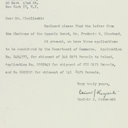 Letter: 1951 October 8