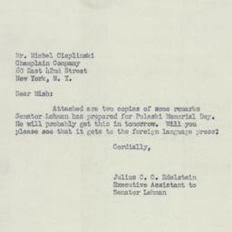 Letter: 1951 October 8