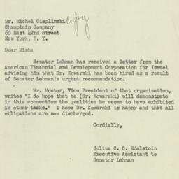 Letter: 1951 August 17