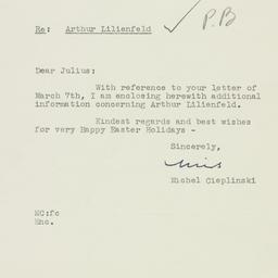 Letter: 1951 March 22
