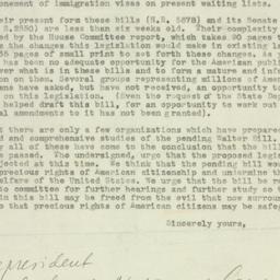 Letter: 1952 March 10