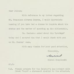 Letter: 1952 March 21