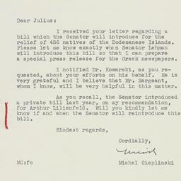 Letter: 1951 January 19