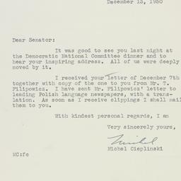 Letter: 1950 December 13