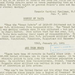 Press Release: 1951 January 25