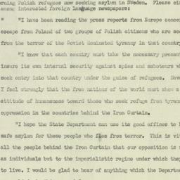 Letter: 1951 August 7