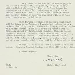 Letter: 1952 March 11