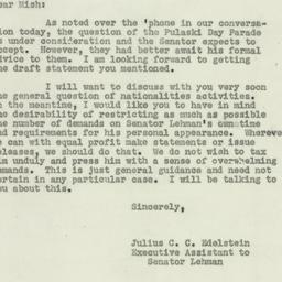 Letter: 1950 September 19