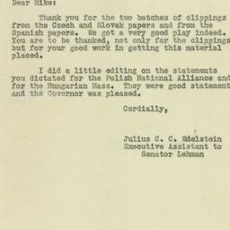 Letter: 1950 August 28