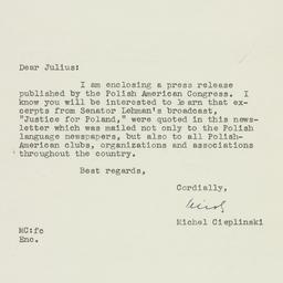 Letter: 1951 February 1