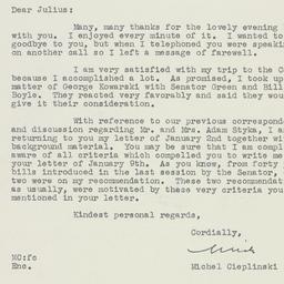 Letter: 1951 January 12