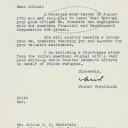 Letter: 1951 August 21