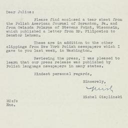 Letter: 1951 January 16