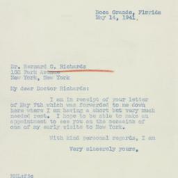 Letter: 1941 May 14