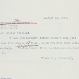 Letter: 1941 August 18