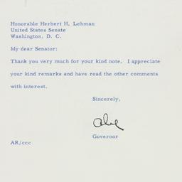Letter: 1956 March 7