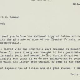 Letter: 1946 October 17