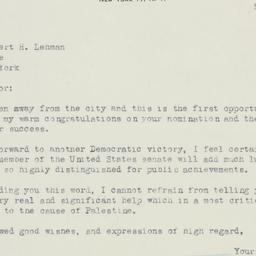 Letter: 1946 September 16