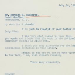 Letter: 1935 July 26