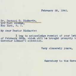 Letter: 1942 February 28