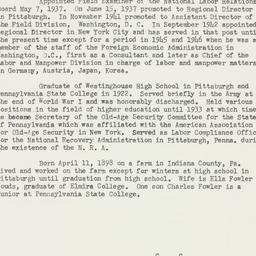 Ephemera: 1952 February 27
