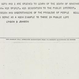 Memorandum: 1963 December 5