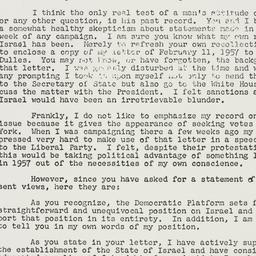 Telegram: 1960 November 4