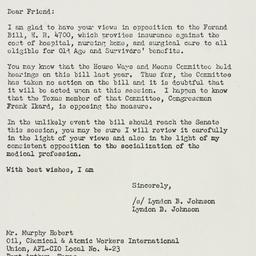 Telegram: 1960 March 11