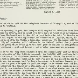 Letter: 1946 August 6